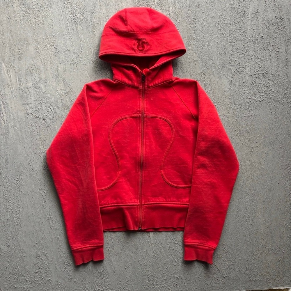 Lululemon Scuba Full Zip Hoodie Women Small Red